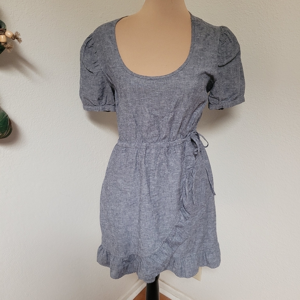 Toad&Co Chambray Blue Mini Dress